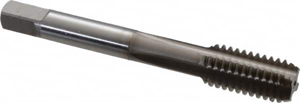 Straight Flute Tap: 7/16-14 UNC, 4 Flutes, Bottoming, Vanadium High Speed Steel, Nitride Coated MPN:2494603