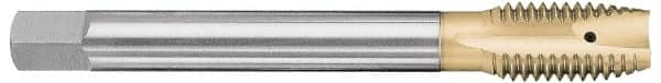 Spiral Point Tap: 1/4-28 UNF, 3 Flutes, Plug, 2B Class of Fit, Vanadium High Speed Steel, TiN Coated MPN:2630405