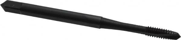 Spiral Point Tap: #5-40 UNC, 2 Flutes, Plug, 2B/3B Class of Fit, Vanadium High Speed Steel, Oxide Coated MPN:2807001