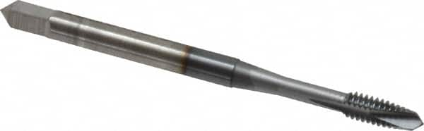 Spiral Point Tap: #5-40 UNC, 2 Flutes, Plug, 2B/3B Class of Fit, Vanadium High Speed Steel, TiCN Coated MPN:2807008