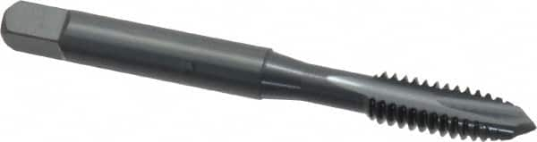 Spiral Point Tap: #3-48 UNC, 2 Flutes, Plug, 2B Class of Fit, High Speed Steel, Oxide Coated MPN:2884501