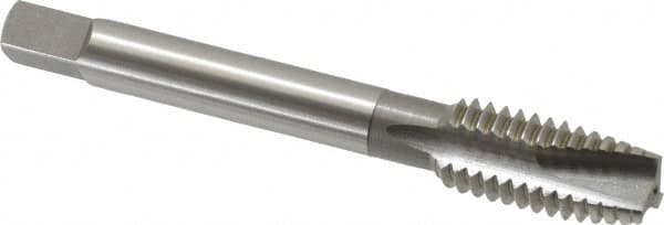 Spiral Point Tap: 7/16-14 UNC, 3 Flutes, Plug, 2B Class of Fit, High Speed Steel, Bright Finish MPN:2886900