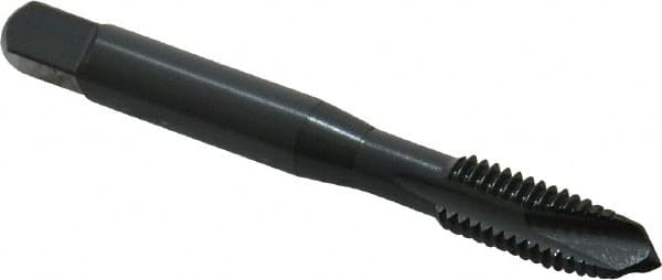 Spiral Point Tap: M8x1.25 Metric Coarse, 3 Flutes, Plug, 6H Class of Fit, High Speed Steel, Oxide Coated MPN:2888401