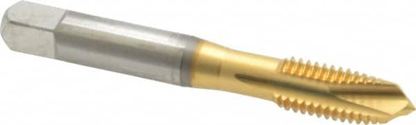 Spiral Point Tap: M10x1.50 Metric Coarse, 3 Flutes, Plug, 6H Class of Fit, High Speed Steel, TiN Coated MPN:2888505