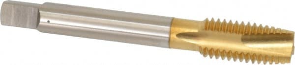 Spiral Point Tap: M12x1.75 Metric Coarse, 3 Flutes, Plug, 6H Class of Fit, High Speed Steel, TiN Coated MPN:2888605