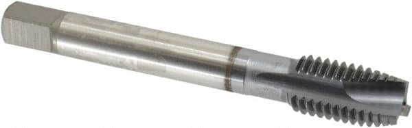 Spiral Point Tap: M12x1.75 Metric Coarse, 3 Flutes, Plug, 6H Class of Fit, Vanadium High Speed Steel, TiCN Coated MPN:2892308