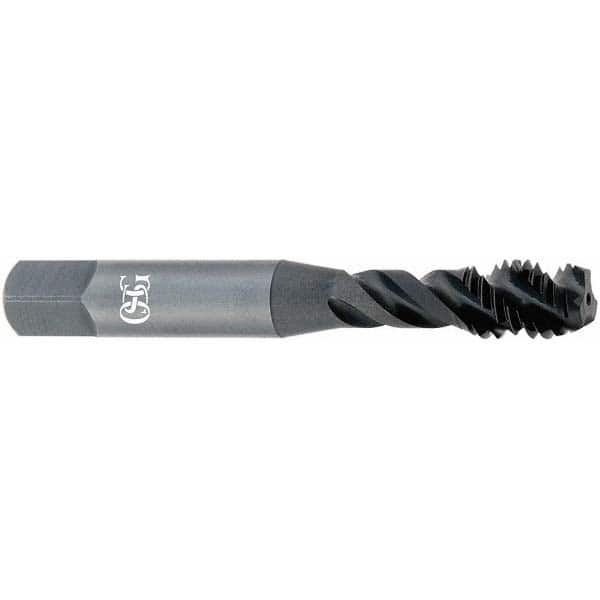 Spiral Flute Tap: #8-32 UNC, 3 Flutes, Modified Bottoming, 3B Class of Fit, Vanadium High Speed Steel, Bright/Uncoated MPN:2907800