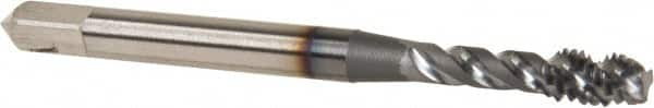 Spiral Flute Tap: #8-32 UNC, 3 Flutes, Modified Bottoming, 2B Class of Fit, Vanadium High Speed Steel, TICN Coated MPN:2912808