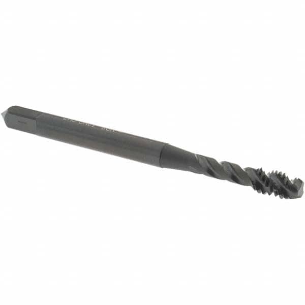 Spiral Flute Tap: #8-32 UNC, 3 Flutes, Modified Bottoming, Vanadium High Speed Steel, Oxide Coated MPN:2918001