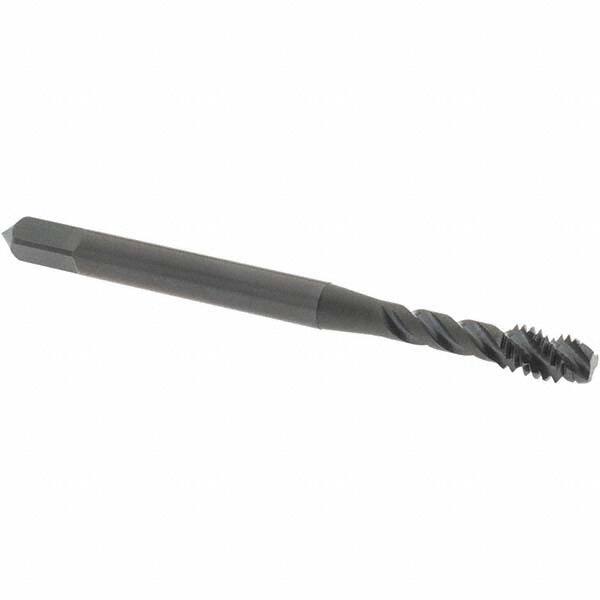 Spiral Flute Tap: #8-32 UNC, 3 Flutes, Modified Bottoming, Vanadium High Speed Steel, Oxide Coated MPN:2918101