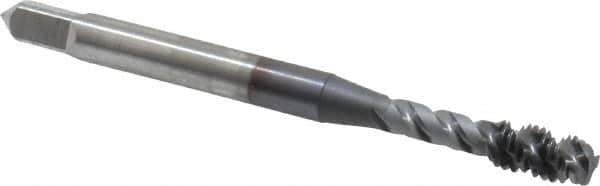 Spiral Flute Tap: #10-32 UNF, 3 Flutes, Modified Bottoming, Vanadium High Speed Steel, TICN Coated MPN:2918808