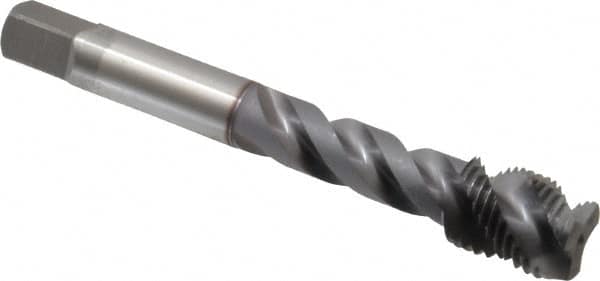 Spiral Flute Tap: 1/2-20 UNF, 3 Flutes, Modified Bottoming, 3B Class of Fit, Vanadium High Speed Steel, TICN Coated MPN:2932608
