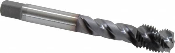 Spiral Flute Tap: 7/16-20 UNF, 3 Flutes, Modified Bottoming, Vanadium High Speed Steel, TICN Coated MPN:2942208