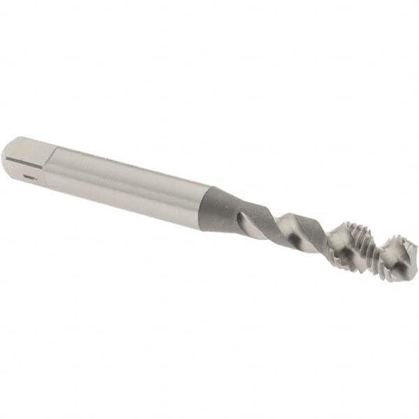 Spiral Flute Tap: 1/4-28 UNF, 2 Flutes, Modified Bottoming, 3B Class of Fit, Vanadium High Speed Steel, Bright/Uncoated MPN:2955600