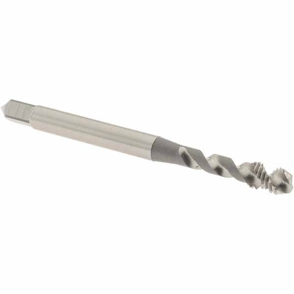 Spiral Flute Tap: M5x0.80 Metric Coarse, 2 Flutes, Modified Bottoming, Vanadium High Speed Steel, Bright/Uncoated MPN:2963500