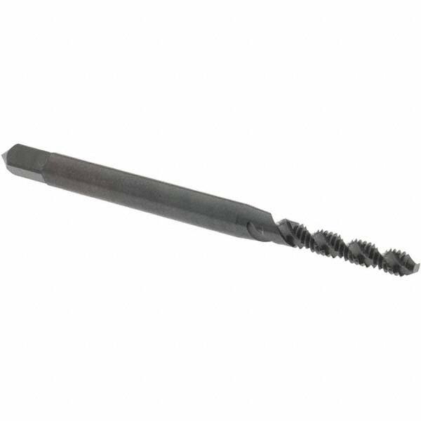 Spiral Flute Tap: #3-48 UNC, 2 Flutes, Bottoming, 2B Class of Fit, High Speed Steel, Oxide Coated MPN:2984501