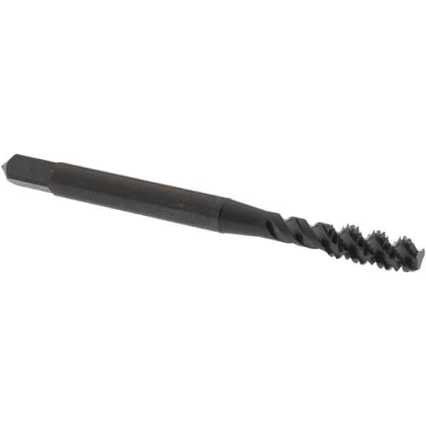 Spiral Flute Tap: #8-32 UNC, 3 Flutes, Bottoming, 2B Class of Fit, High Speed Steel, Oxide Coated MPN:2985301