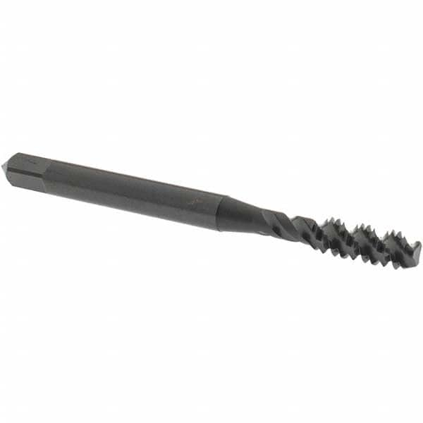 Spiral Flute Tap: #10-24 UNC, 3 Flutes, Bottoming, 2B Class of Fit, High Speed Steel, Oxide Coated MPN:2985401