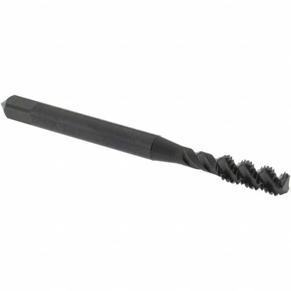 Spiral Flute Tap: #10-32 UNF, 3 Flutes, Bottoming, 2B Class of Fit, High Speed Steel, Oxide Coated MPN:2985501