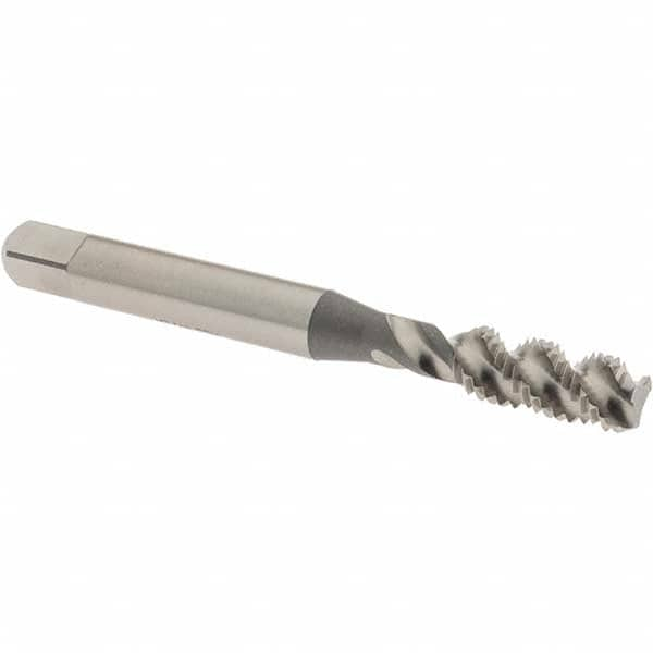 Spiral Flute Tap: 1/4-28 UNF, 3 Flutes, Bottoming, 2B Class of Fit, High Speed Steel, Bright/Uncoated MPN:2985700