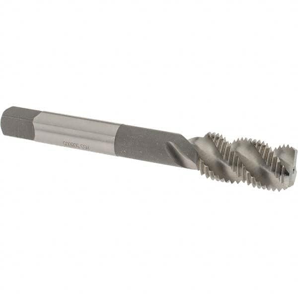 Spiral Flute Tap: 1/2-20 UNF, 3 Flutes, Bottoming, 2B Class of Fit, High Speed Steel, Bright/Uncoated MPN:2986300