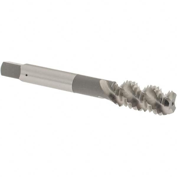 Spiral Flute Tap: 7/16-14 UNC, 3 Flutes, Bottoming, 2B Class of Fit, High Speed Steel, Bright/Uncoated MPN:2986900