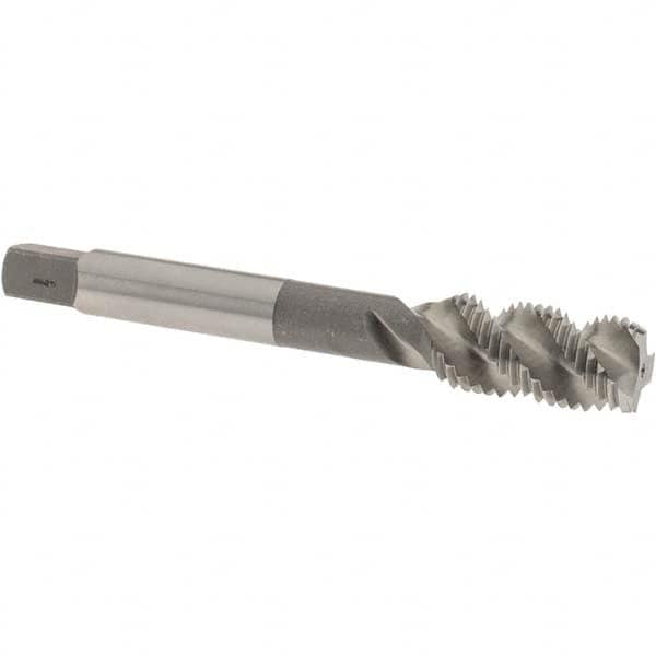 Spiral Flute Tap: 7/16-20 UNF, 3 Flutes, Bottoming, 2B Class of Fit, High Speed Steel, Bright/Uncoated MPN:2987000