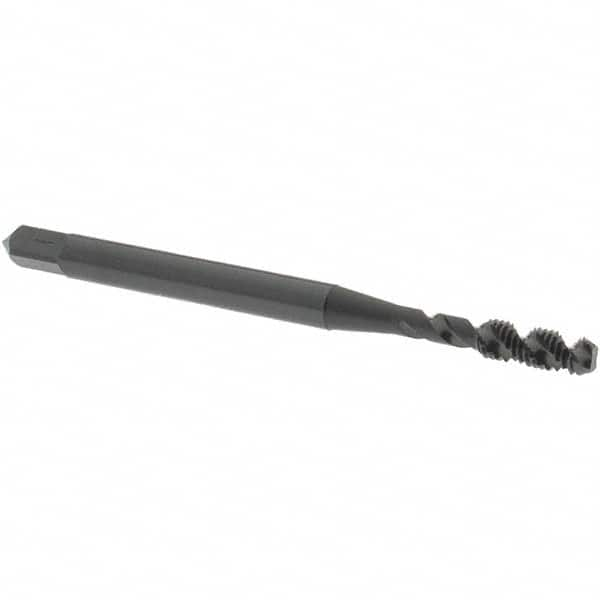 Spiral Flute Tap: M3x0.50 Metric Coarse, 2 Flutes, Bottoming, 6H Class of Fit, High Speed Steel, Oxide Coated MPN:2988001