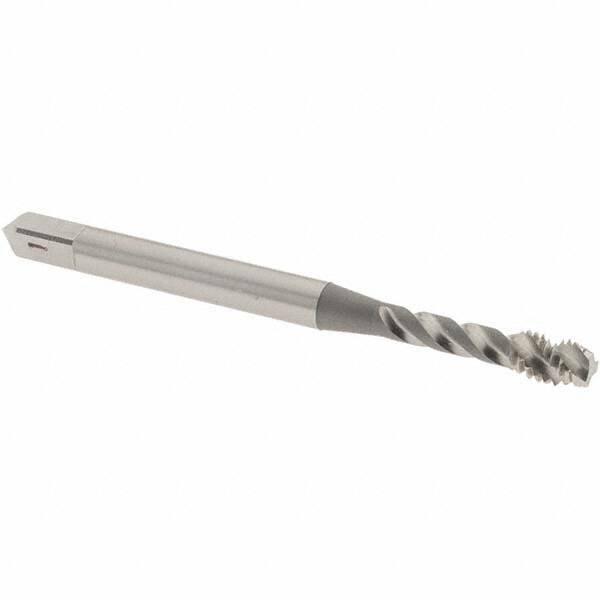 Spiral Flute Tap: M4x0.70 Metric Coarse, 3 Flutes, Modified Bottoming, 6H Class of Fit, Vanadium High Speed Steel, Bright/Uncoated MPN:2990600