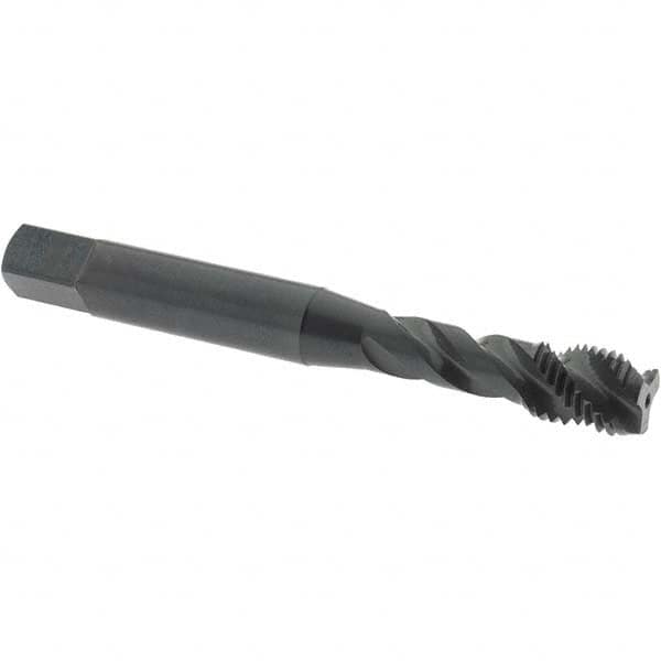 Spiral Flute Tap: M8x1.00 Metric Fine, 3 Flutes, Modified Bottoming, Vanadium High Speed Steel, Oxide Coated MPN:2991301