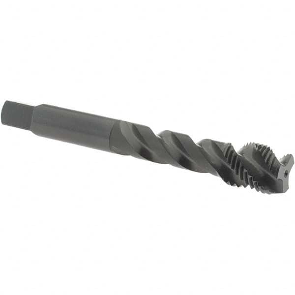 Spiral Flute Tap: M12x1.25 Metric Fine, 3 Flutes, Modified Bottoming, Vanadium High Speed Steel, Oxide Coated MPN:2992101