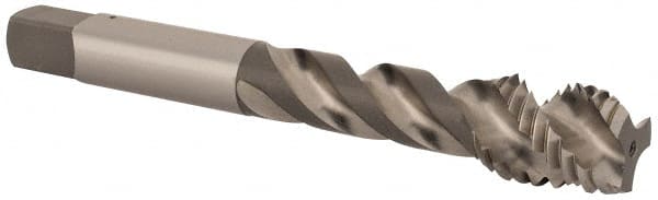 Spiral Flute Tap:  M12x1.75,  Metric Coarse,  3 Flute,  Modified Bottoming,  6H Class of Fit,  Vanadium High-Speed Steel,  Bright Finish MPN:2992300