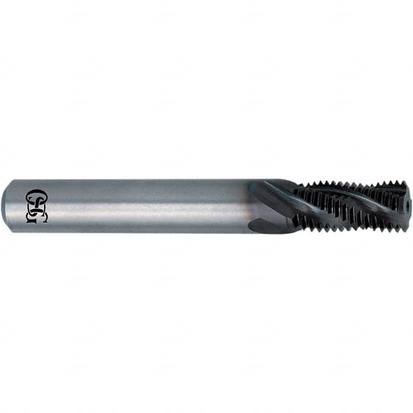 Helical Flute Thread Mill: M10x1.5, 3 Flute, 8.00 mm Shank Dia, Solid Carbide MPN:3900023