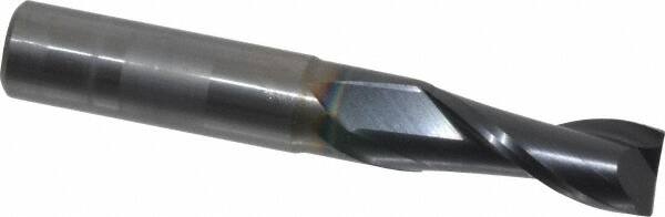 Square End Mill: 11/32'' Dia, 7/8'' LOC, 3/8'' Shank Dia, 2-1/2'' OAL, 2 Flutes, Solid Carbide MPN:402-343811