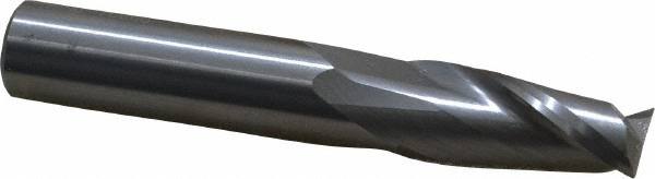 Square End Mill: 7/16'' Dia, 1'' LOC, 7/16'' Shank Dia, 2-3/4'' OAL, 2 Flutes, Solid Carbide MPN:402-4375