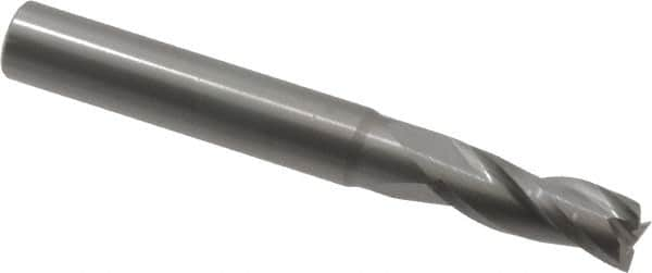 Square End Mill: 9/32'' Dia, 3/4'' LOC, 5/16'' Shank Dia, 2-1/2'' OAL, 3 Flutes, Solid Carbide MPN:403-2812