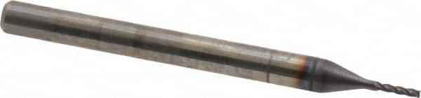 Square End Mill: 1/32'' Dia, 1/8'' LOC, 1/8'' Shank Dia, 1-1/2'' OAL, 4 Flutes, Solid Carbide MPN:404-031211