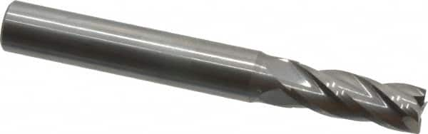 Square End Mill: 9/32'' Dia, 3/4'' LOC, 5/16'' Shank Dia, 2-1/2'' OAL, 4 Flutes, Solid Carbide MPN:404-2812