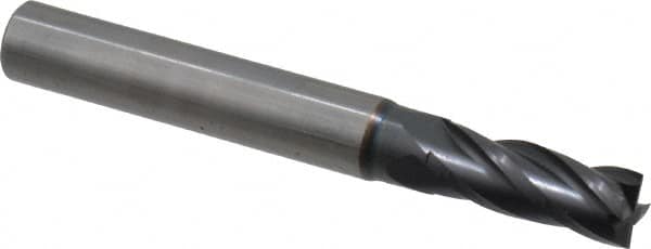 Square End Mill: 9/32'' Dia, 3/4'' LOC, 5/16'' Shank Dia, 2-1/2'' OAL, 4 Flutes, Solid Carbide MPN:404-281211