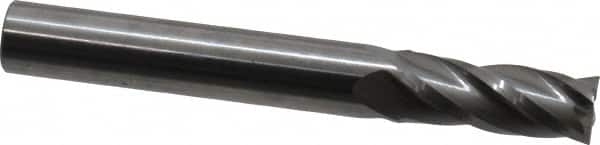 Square End Mill: 19/64'' Dia, 13/16'' LOC, 5/16'' Shank Dia, 2-1/2'' OAL, 4 Flutes, Solid Carbide MPN:404-2969