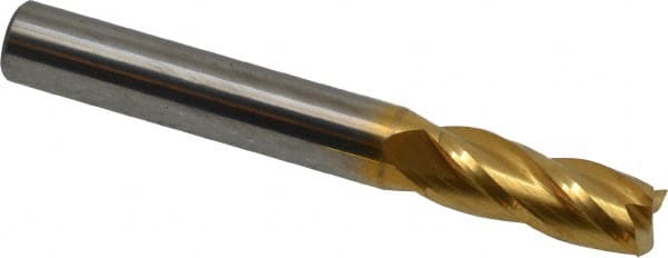 Square End Mill: 5/16'' Dia, 13/16'' LOC, 5/16'' Shank Dia, 2-1/2'' OAL, 4 Flutes, Solid Carbide MPN:404-312505