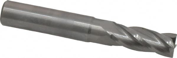 Square End Mill: 11/32'' Dia, 7/8'' LOC, 3/8'' Shank Dia, 2-1/2'' OAL, 4 Flutes, Solid Carbide MPN:404-3438