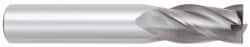 Square End Mill: 11/32'' Dia, 1'' LOC, 3/8'' Shank Dia, 2-1/2'' OAL, 4 Flutes, Solid Carbide MPN:404-343808