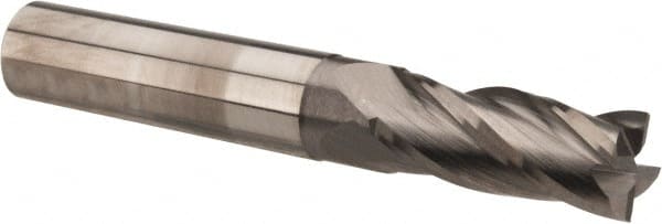 Square End Mill: 23/64'' Dia, 7/8'' LOC, 3/8'' Shank Dia, 2-1/2'' OAL, 4 Flutes, Solid Carbide MPN:404-3594