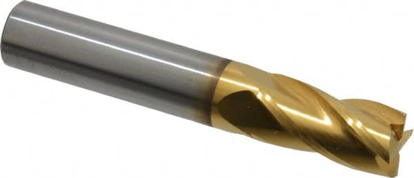 Square End Mill: 1/2'' Dia, 1'' LOC, 1/2'' Shank Dia, 3'' OAL, 4 Flutes, Solid Carbide MPN:404-500005