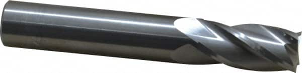 Square End Mill: 9/16'' Dia, 1-1/8'' LOC, 9/16'' Shank Dia, 3-1/2'' OAL, 4 Flutes, Solid Carbide MPN:404-5625