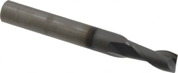 Square End Mill: 7/32'' Dia, 7/16'' LOC, 1/4'' Shank Dia, 2'' OAL, 2 Flutes, Solid Carbide MPN:412-218808