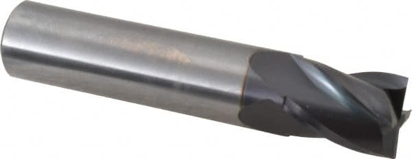 Square End Mill: 1/2'' Dia, 5/8'' LOC, 1/2'' Shank Dia, 2-1/2'' OAL, 4 Flutes, Solid Carbide MPN:414-500011