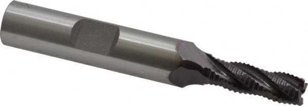 Square End Mill: 1/4'' Dia, 3/4'' LOC, 3/8'' Shank Dia, 2-1/2'' OAL, 4 Flutes, Cobalt MPN:4559111