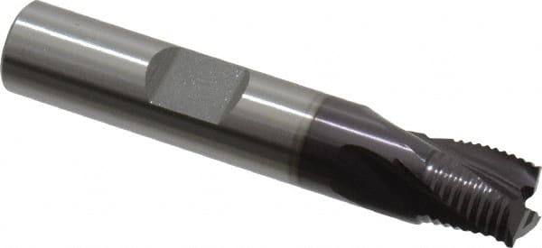 Square End Mill: 3/8'' Dia, 3/8'' LOC, 3/8'' Shank Dia, 2-5/32'' OAL, 3 Flutes, Cobalt MPN:4559611